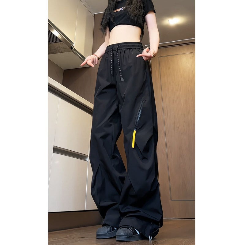 Women's Purple Zip Cargo Pants Quick-Dry Waterproof - Image 3