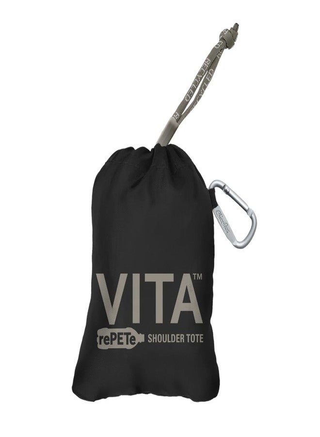 ChicoBag Vita rePETe + Refine | Eco-Friendly Reusable Shoulder Tote (Obsidian) - Image 2