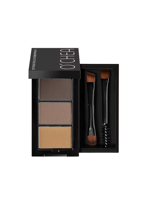 Long Lasting Eyebrow Powder with Brushes Waterproof Sweat Proof Smudge Proof