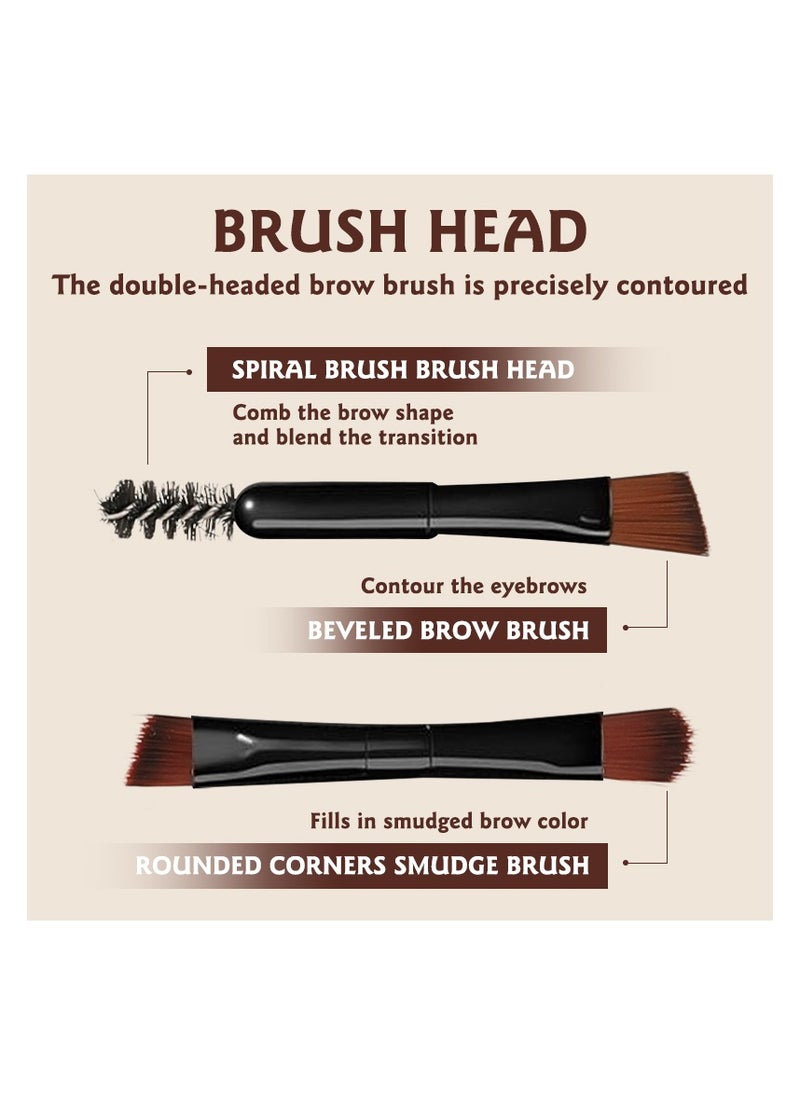 Long Lasting Eyebrow Powder with Brushes Waterproof Sweat Proof Smudge Proof