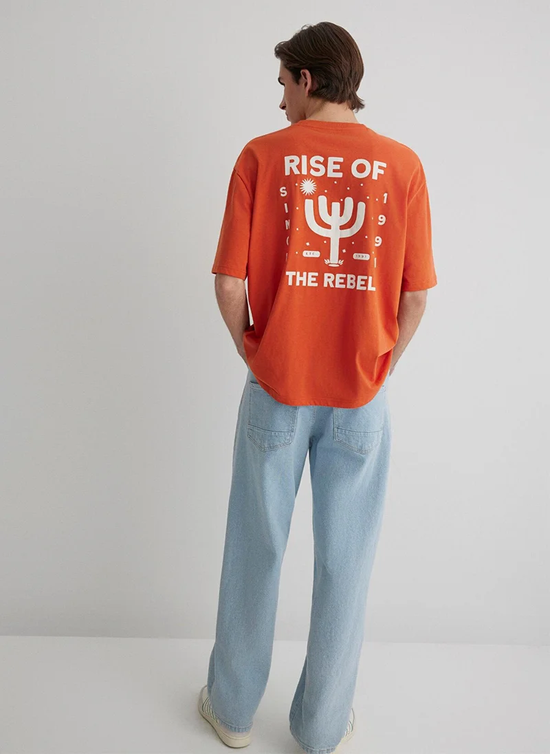 MAVI Rise Of The Rebel Printed Red T-Shirt