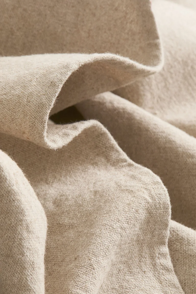 H&M Round linen-blend tablecloth