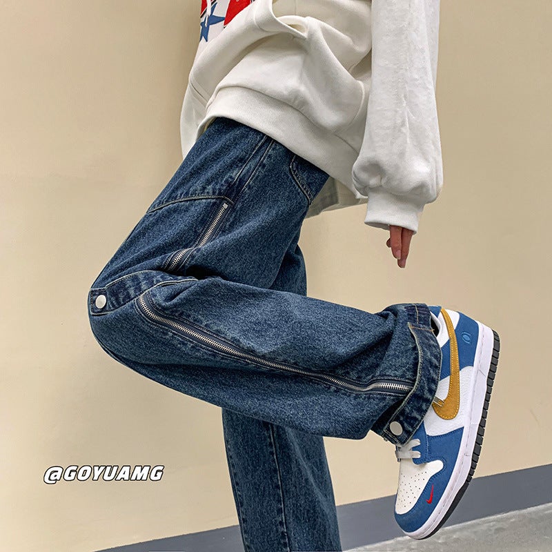 Unisex Casual Daily Denim Jeans - Image 1