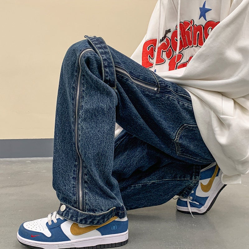 Unisex Casual Daily Denim Jeans - Image 3