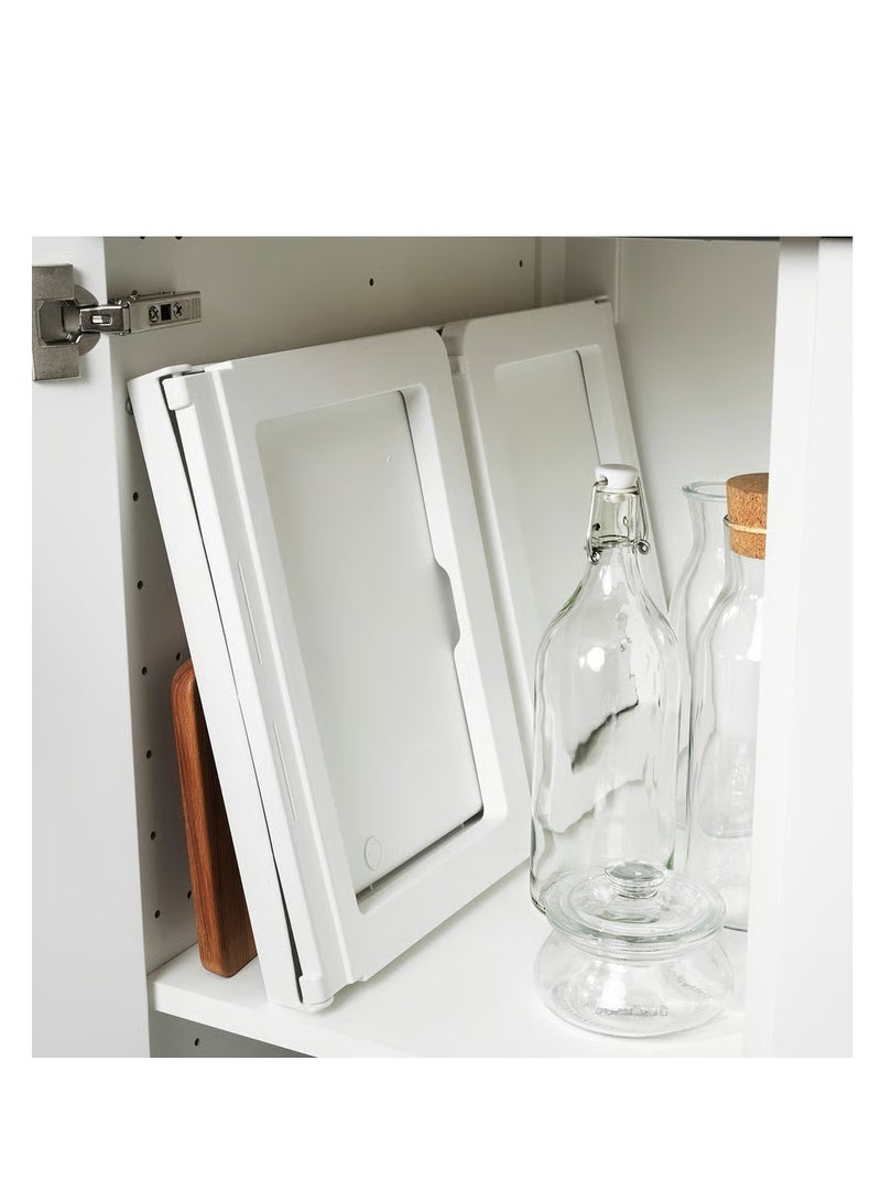 آيكيا فراكتا طاولة سرير قابلة للطي سهلة التخزين أبيض 55x36x31cm - Image 2