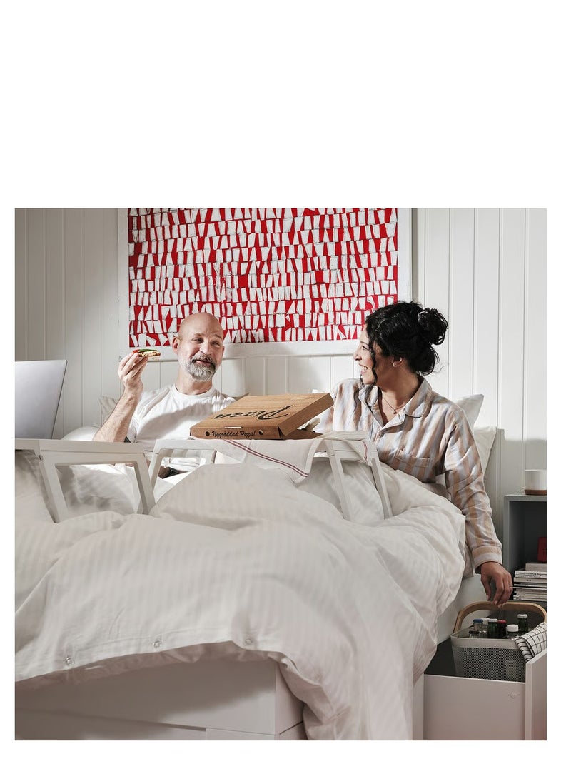 آيكيا فراكتا طاولة سرير قابلة للطي سهلة التخزين أبيض 55x36x31cm - Image 5