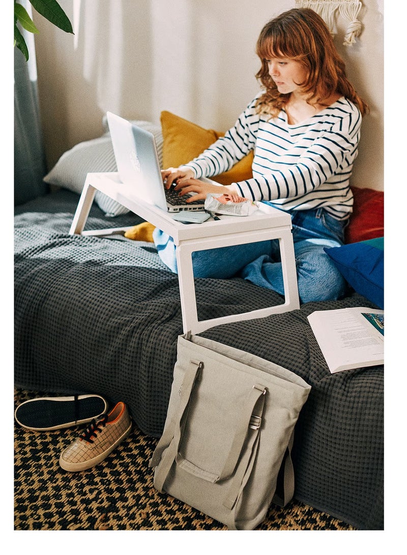 آيكيا فراكتا طاولة سرير قابلة للطي سهلة التخزين أبيض 55x36x31cm - Image 3