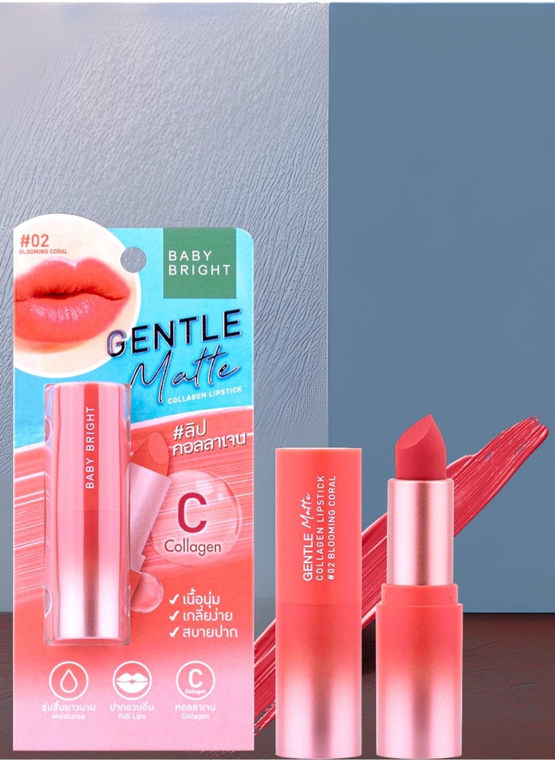 Baby Bright Gentle Matte Collagen Lipstick 02  - Image 1