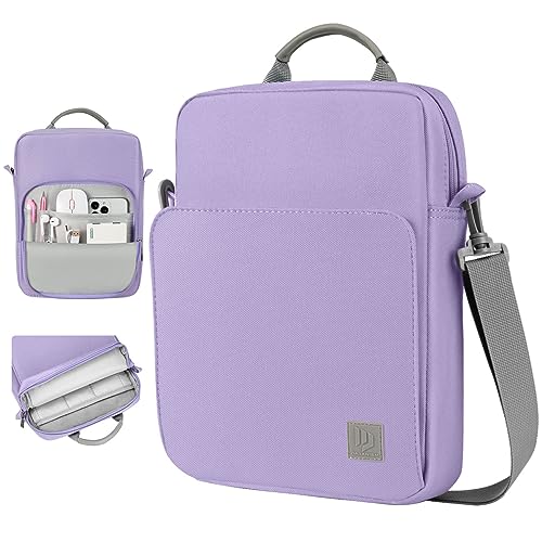 Dadanism 911 Inch Tablet Sleeve Bag Carrying Case with Shoulder Strap for iPad A16 11 iPad 10th Gen 109 iPad Air M4Pro M5 11 iPad 987th 102 Galaxy Tab A11 Plus 11 Grey Purple - Image 1