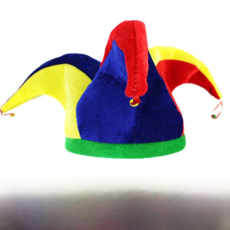 Clown Hat Wig Mask Shoes Costume Props Set Clown 3 Horned Hat