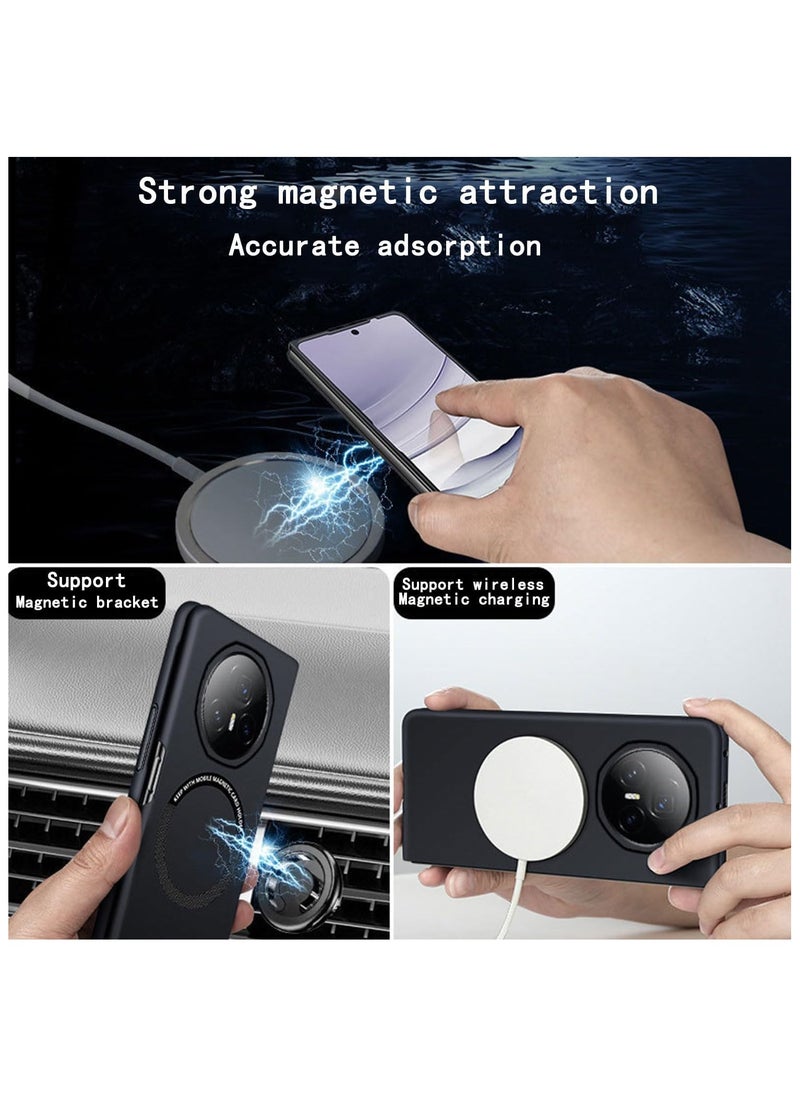 [Magnetic Case] Designed for Honor Magic V3 case, [Frameless Case] Compatible with MagSafe Wireless Charging, Ultra-Thin, Hard and Anti-Scratch, Protective Frameless Cover for Honor Magic V3