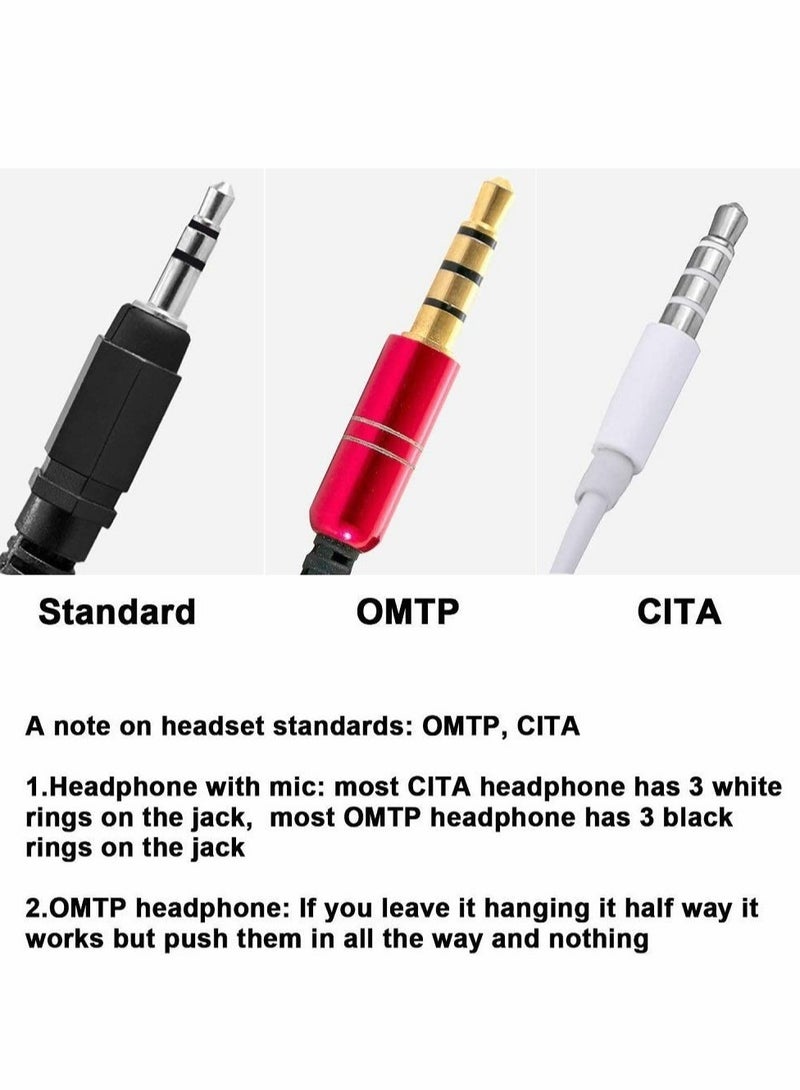 KASTWAVE Airplane Headphone Adapter, 4 Pcs Airline Flight Headphone Converter Gold Plated 3.5mm Male to 3.5mm Female Stereo Aux Jack Headphone Adapter Compatible with More Headphones - Image 4