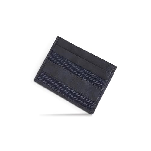Eume Zen Card Holder for Men & Women, Midnight Blue | Slim Premium Vegan Leather | 4 Card Slots & 1 Slip Pocket| Slim & Durable Design | Card Holder Wallet for Credit, Debit, & Id Cards - Image 1