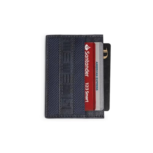 Eume Zen Card Holder for Men & Women, Midnight Blue | Slim Premium Vegan Leather | 4 Card Slots & 1 Slip Pocket| Slim & Durable Design | Card Holder Wallet for Credit, Debit, & Id Cards - Image 5