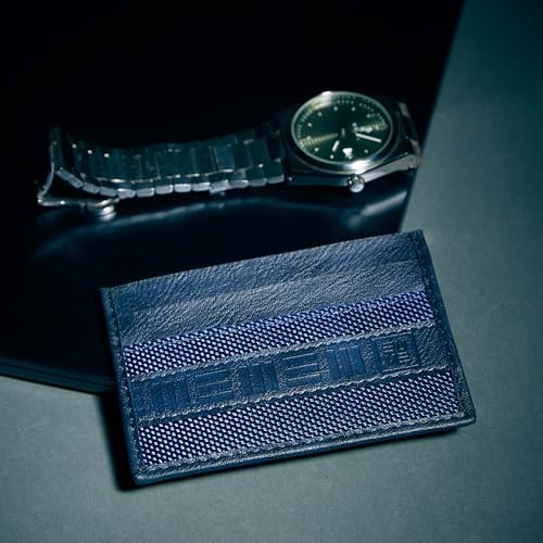 Eume Zen Card Holder for Men & Women, Midnight Blue | Slim Premium Vegan Leather | 4 Card Slots & 1 Slip Pocket| Slim & Durable Design | Card Holder Wallet for Credit, Debit, & Id Cards - Image 2