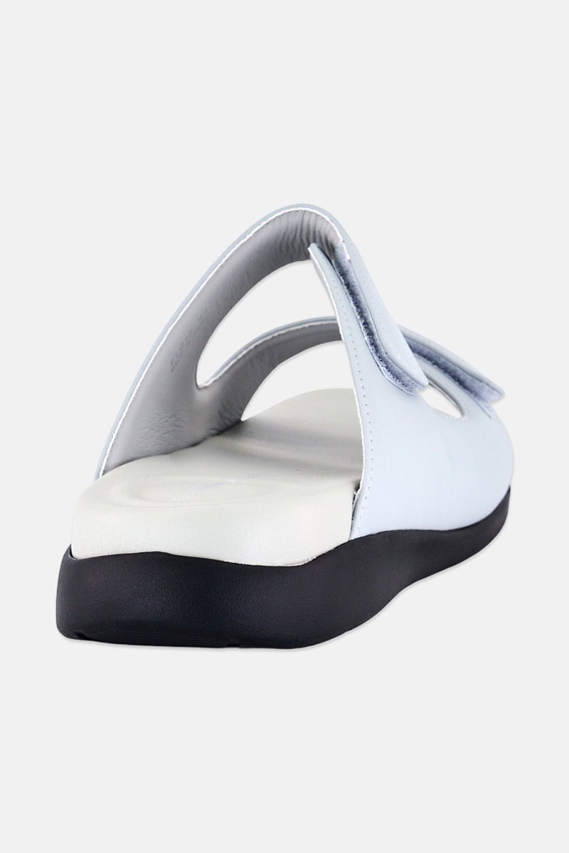 English Laundry Men Velcro Closure Arabic Sandals, Light Grey - Image 2