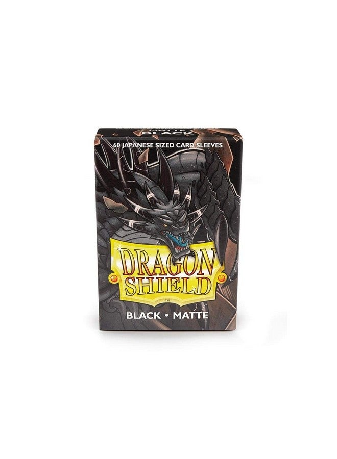 dragon shield 10 Packs Dragon Shield Matte Mini Japanese Black 60 ct Card Sleeves Display Case - Image 5