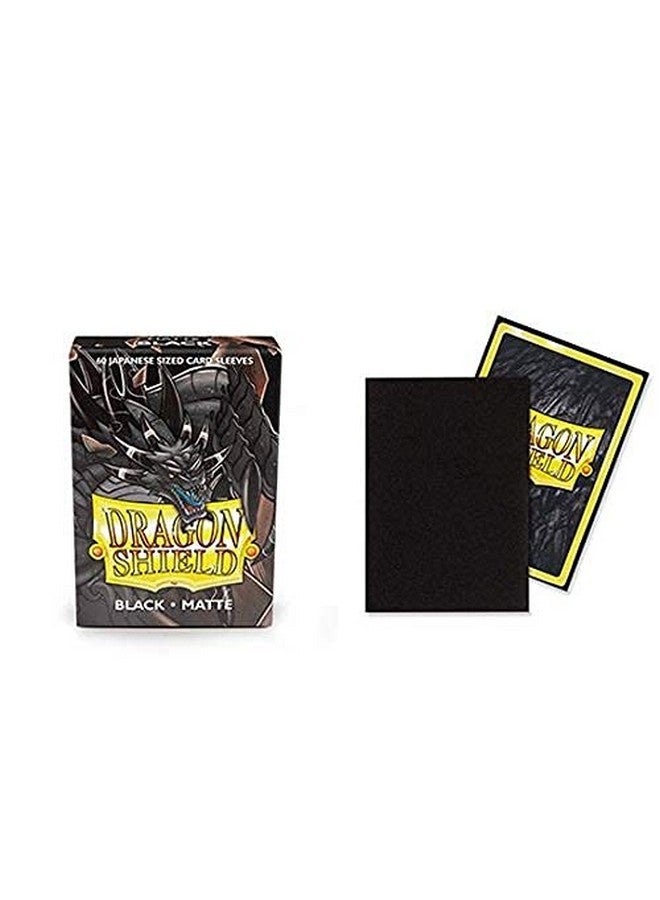 dragon shield 10 Packs Dragon Shield Matte Mini Japanese Black 60 ct Card Sleeves Display Case - Image 3