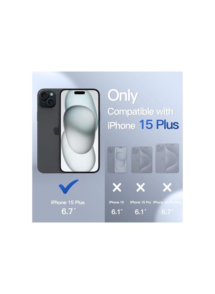 JETech Matte Case for iPhone 15 Plus 6.7-Inch, Shockproof Military Grade Drop Protection, Frosted Translucent Back Phone Cover, Anti-Fingerprint (Black) - Image 4