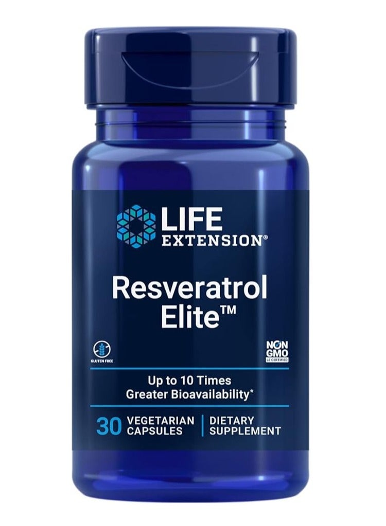Resveratrol Elite Cardiovascular Health, Brain Health 30 Capsules