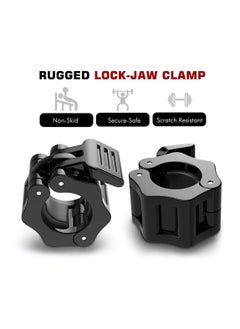 Y&D Barbell Clamps Collars, Quick Release Pair of Locking Professional Weight Locks Collar Clips Great for Workout, Weightlifting, Fitness, Strength Training  - Image 2