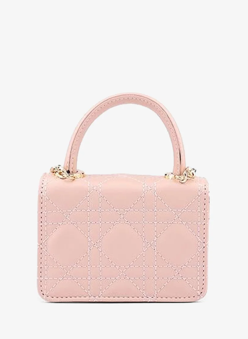 Cuple Nude Tween Girls Quilted Top Handle Bag for Women | Best Price UAE