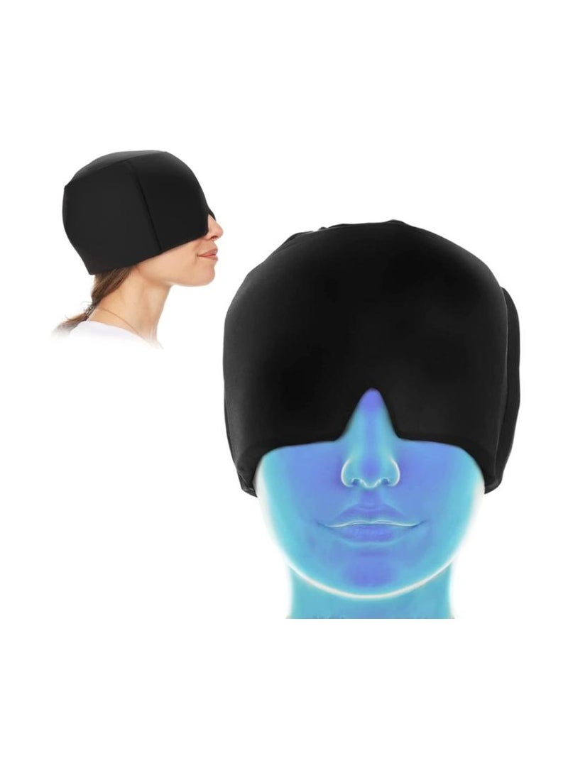 general Migraine Relief Cap, Gel Headache Relief Hat, Migraine Ice Head Wrap, Reusable Cold/Hot Therapy, Long Lasting Cooling Eye Mask Stress Headaches for Puffy Eyes, Tension, Sinus - Image 1