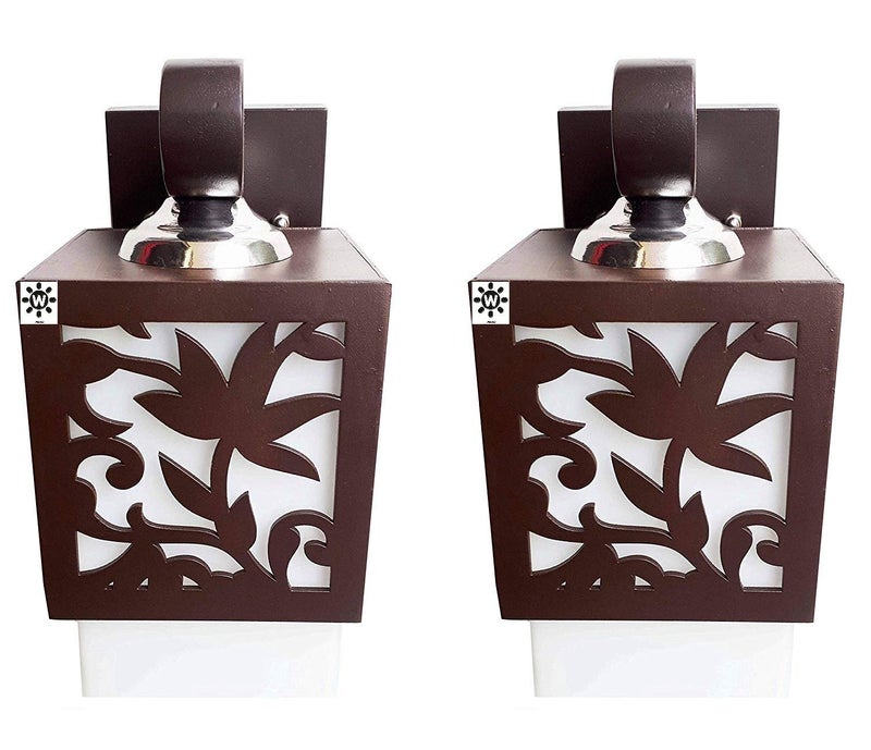 WHITERAY WHITERAY Wall Lamp Brown Squarecordedelectric Wood - Image 2