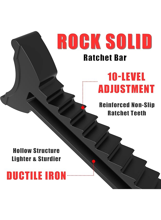 بيج ريد حاملات رافعة تورين T43202 الفولاذية شديدة التحمل: حامل رفع سيارة بسعة 3 أطنان (6000 رطل)، زوج واحد (غير مناسب للسيارات الرياضية متعددة الاستخدامات والشاحنات) - Image 4