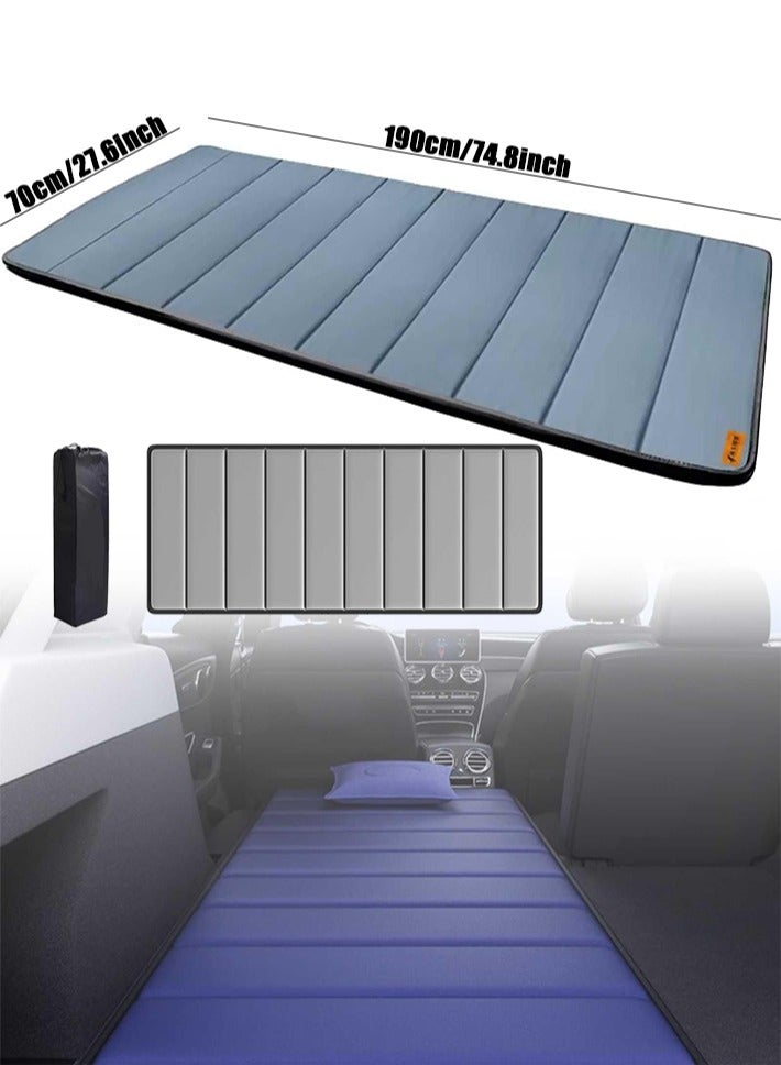 هيومان جوي سجادة نوم قابلة للطي محمولة مع حقيبة تخزين لممارسة اليوغا والصلاة والصحراء والسفر والسيارة والتخييم والشاطئ والنزهات مقاومة للماء والتمزق للمنزل/المدرسة/المكتب، 190×70 سم - Image 2