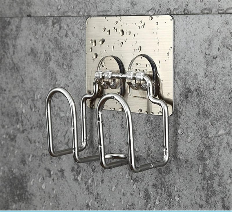 COLBEX Wall Mount Pot Lid Holder,Stainless Steel Stainless Steel Pot Pan Lid Cover Cutting Board Holder, Pan Lid Organizer Pot Hangers for Kitchen,Bathroom, Cabinets (Double) - Image 3