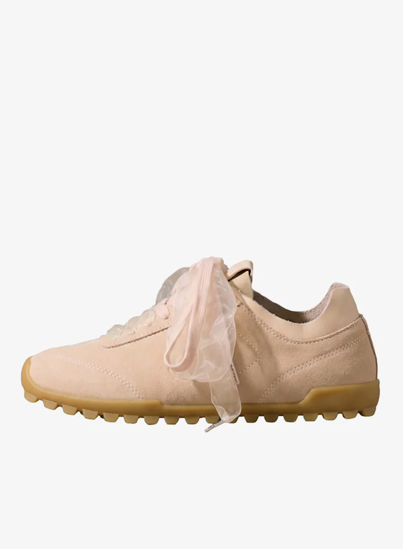Calvin Klein Ribbon Lace Suede Trainers