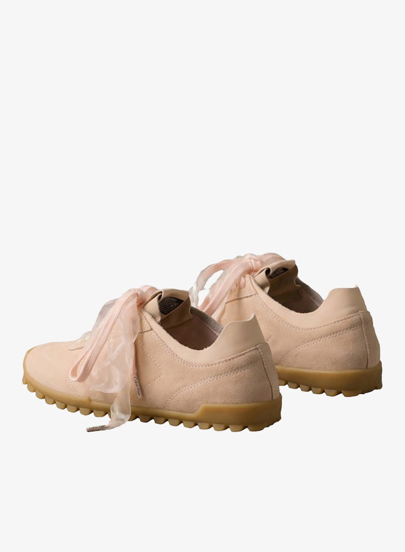 CALVIN KLEIN Ribbon Lace Suede Trainers - Image 4