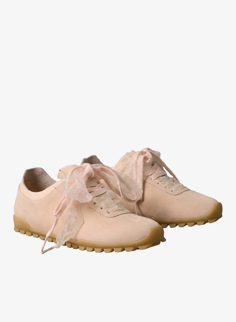 CALVIN KLEIN Ribbon Lace Suede Trainers - Image 3