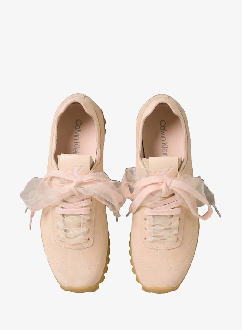 CALVIN KLEIN Ribbon Lace Suede Trainers - Image 5