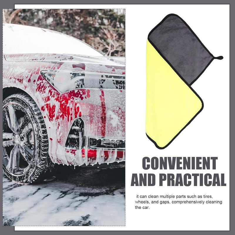 Microfiber Car Wash Towel 30X60Cm Super Absorbent Thickened Drying Cloth for Car Detailing and Interior Cleaning Automotive Cleaning Supplies - Image 3