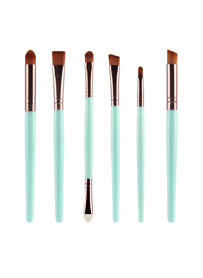 6-Piece Eye Makeup Brush Set Multicolour - Image 1