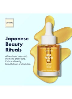 Onsen Secret Organic Cuticle Oil For Nails Usa Made Japanese Treatment For Damaged Nails Natural Nail Oil Cuticle Repair Visible Results For Perfect Nails Nail Strengthener And Growth Reboot Oil 30Ml  - Image 4