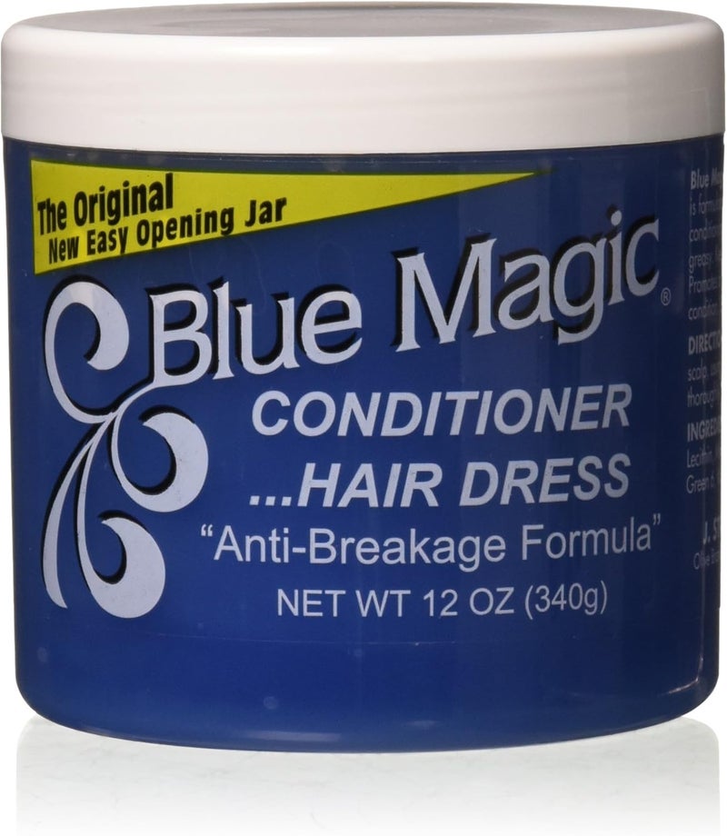 Blue Magic Conditioner and Hair Dress - Anti-Breakage Formula, 12oz Jar - Image 1