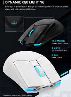 MACHENIKE M7 PRO Wireless Gaming Mouse Rechargeable Dual Mode Gaming Mice 8000 DPI Gaming Office Special Computer Mouse For Laptop Desktop  - Image 4