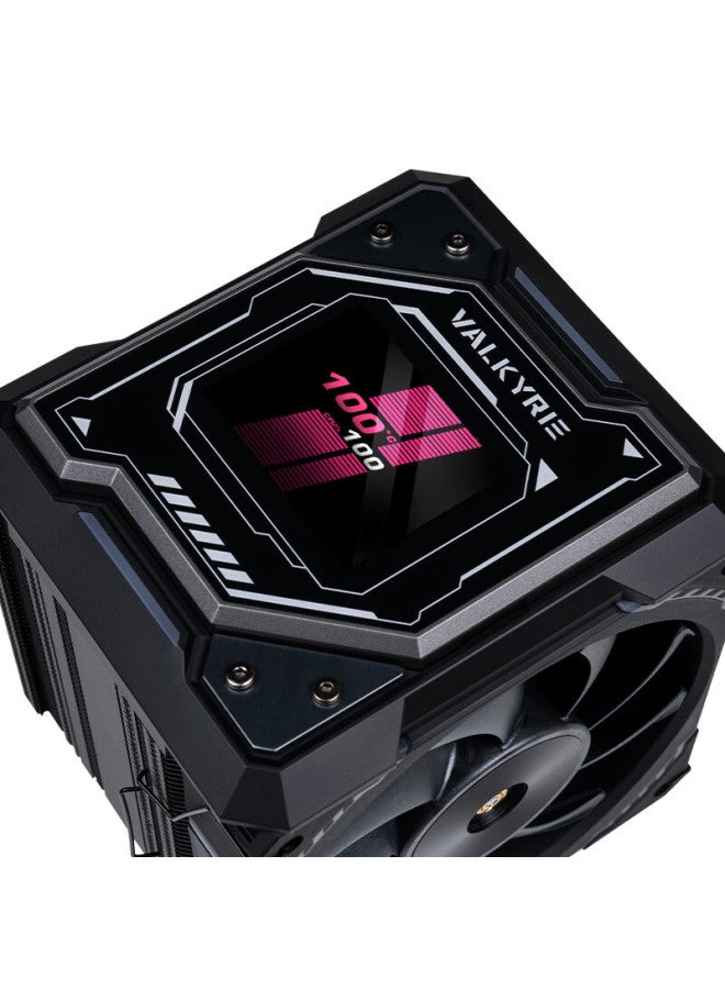Valkyrie R125-l Loki Vk Cpu Air Cooler, 7 Soldered Copper Heat Pipes, 2.4-inch Ips Lcd Display, Compatible With Lga1700 Am5 - Image 1