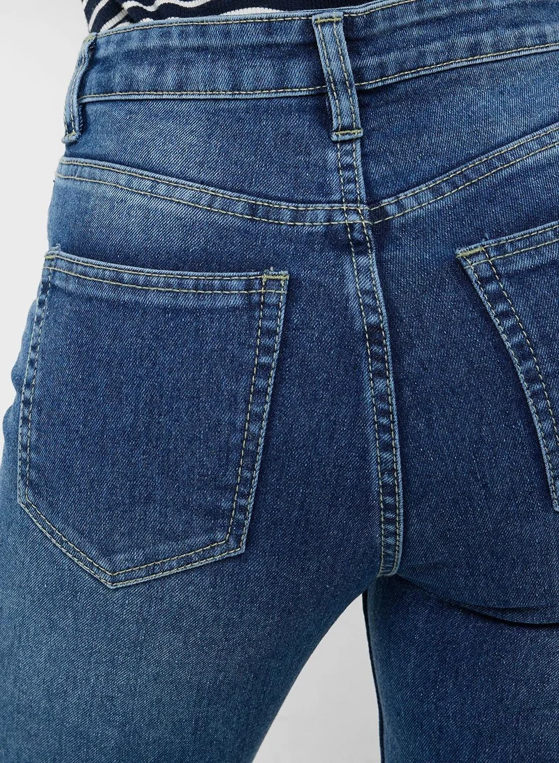 Ginger  Distressed High Rise Skinny Jeans for Women | Best Price UAE