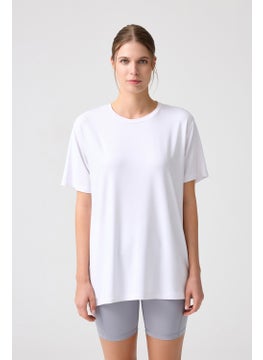 Los Ojos x Melodi White Oversize T-Shirt Boyfriend T-Shirt  - Image 1