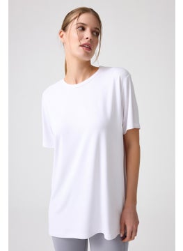 Los Ojos x Melodi White Oversize T-Shirt Boyfriend T-Shirt  - Image 5