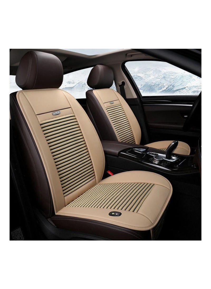 Generic - 1 Pack Cooling Car Seat Cushion - 12V Automotive Breathable Seat Cover with Air Conditioning System for Summer Driving, 3 Cooling Levels (Beige) - Image 1
