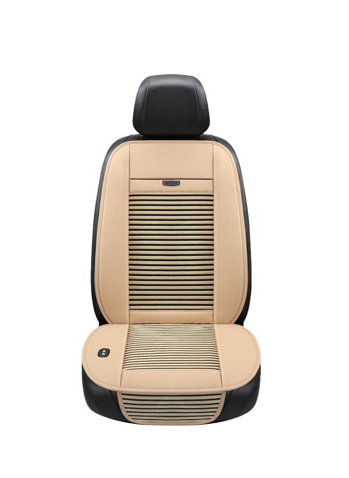 Generic - 1 Pack Cooling Car Seat Cushion - 12V Automotive Breathable Seat Cover with Air Conditioning System for Summer Driving, 3 Cooling Levels (Beige) - Image 1