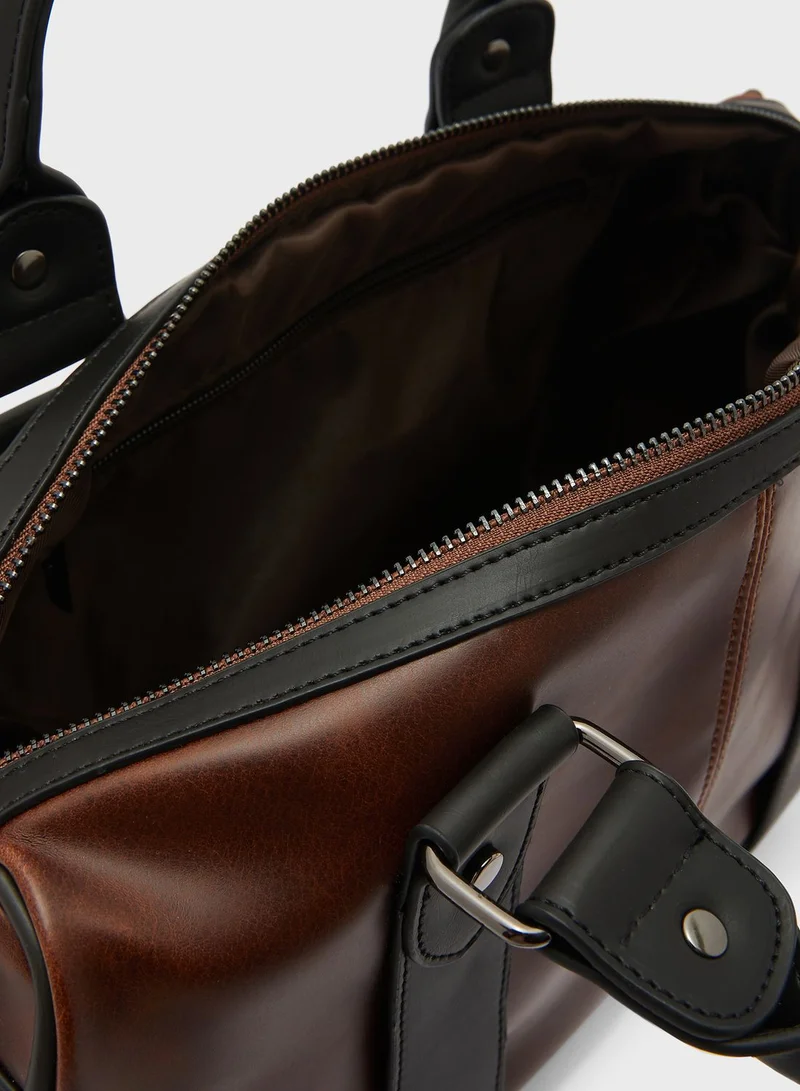 Seventy Five Men's Faux Leather Laptop Bag