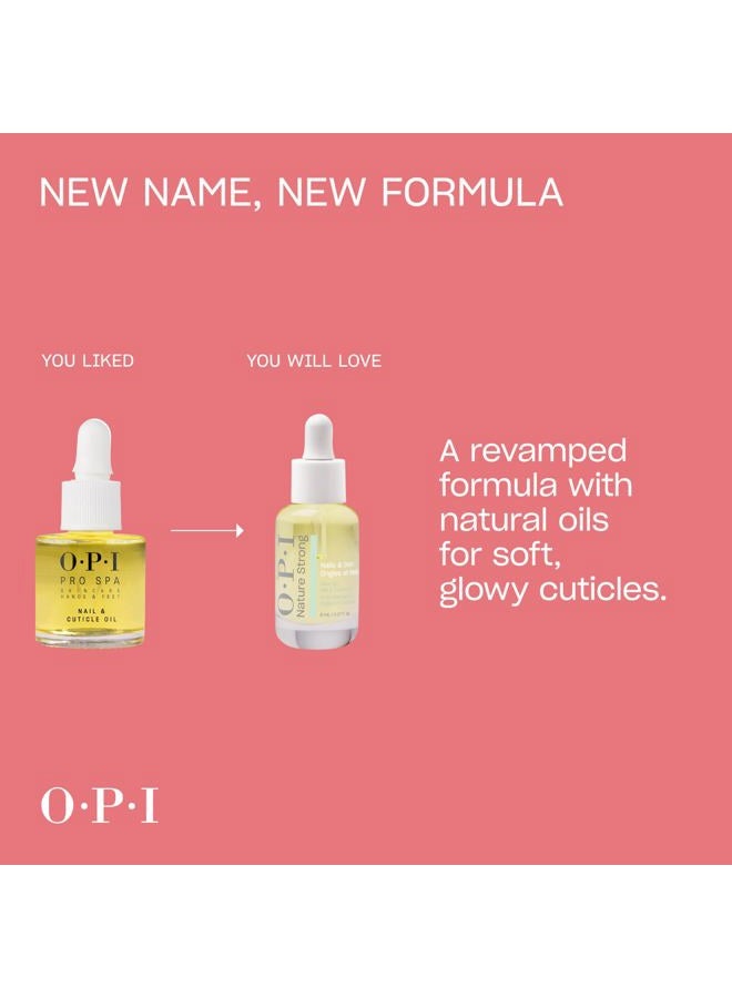 OPI Nature Strong Nails & Skin Glow Up Nail & Cuticle Oil - With Ingredients of Natural Origin and Vitamin E | Nail Oil for Damaged Nails 8 ml - Image 4