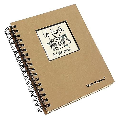Write it Down Series by Journals Unlimited, Guided Journal, Up North, A Cabin Journal, Full-Size 7.5"x 9", Kraft Hard Cover, Made in USA - Image 2