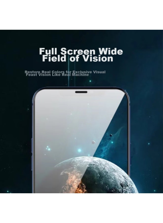Maikuqi Compatible With Apple Iphone 15/16, Universal Phone Tempered Glass Screen Protector, Hd Full Coverage Anti-fingerprint Glass Film - 2 Pack - Image 2
